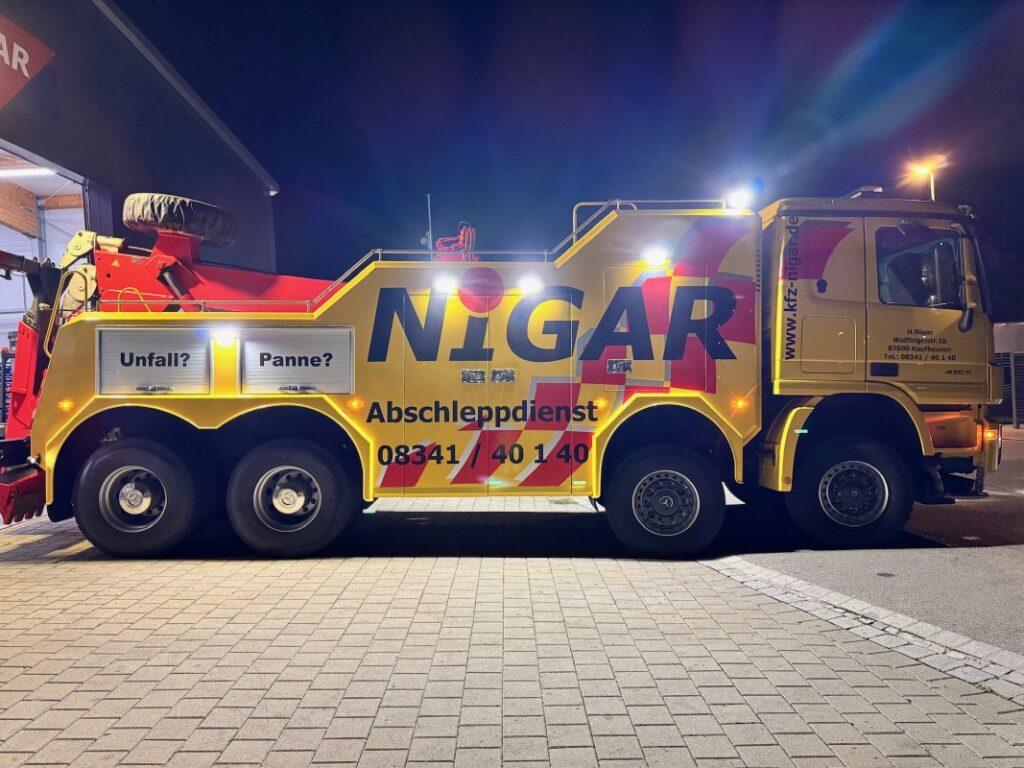 Abschleppen | KFZ-Meisterbetrieb Nigar Kaufbeuren